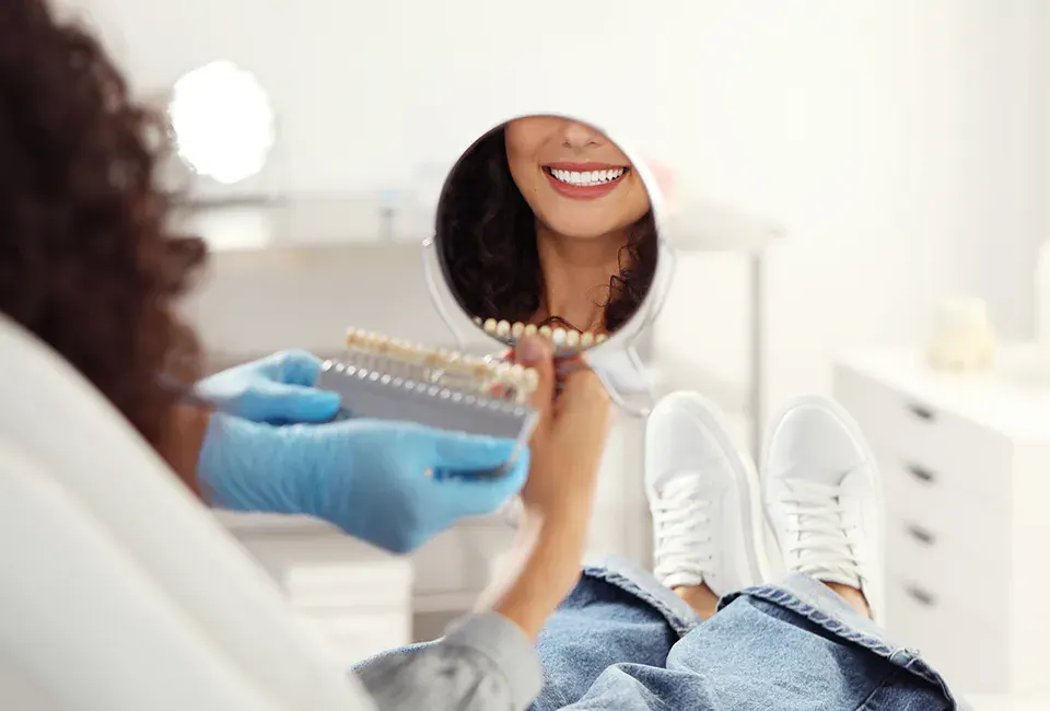 patient after smile makeover