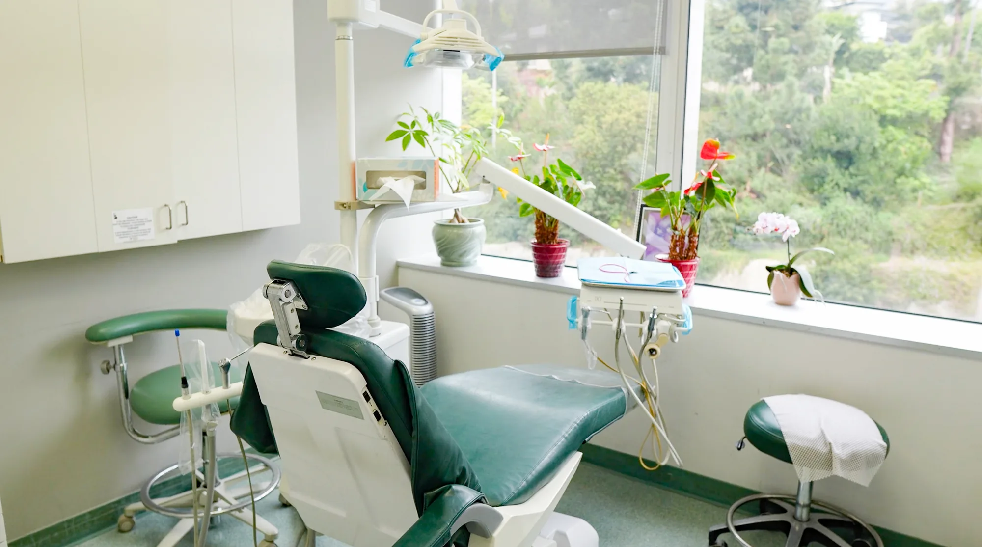 Modern treatment room at West Hollywood Dental Studio