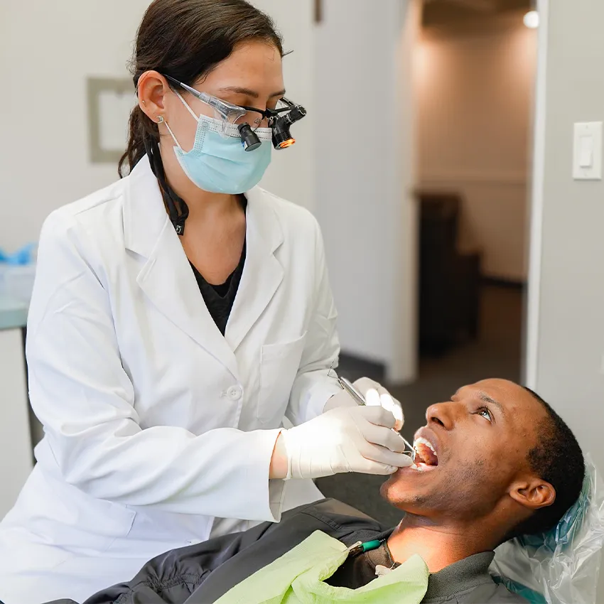 Dr. Lisa Rivas with a patient at West Hollywood Dental Studio