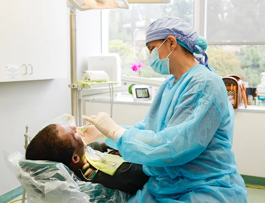 Patient checkup with Dr. Lisa Rivas