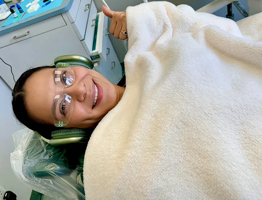Smiling patient at West Hollywood Dental Studio