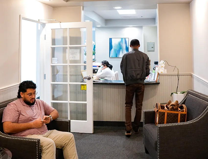 Patient at West Hollywood Dental Studio